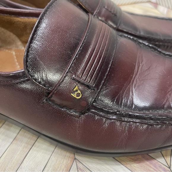 French‎ Shriner Shoes. Burgundy Size 8 1/2 W sb - Picture 3 of 9
